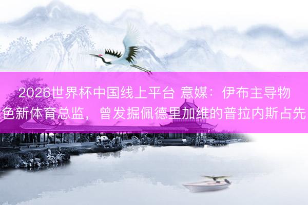 2026世界杯中国线上平台 意媒：伊布主导物色新体育总监，曾发掘佩德里加维的普拉内斯占先